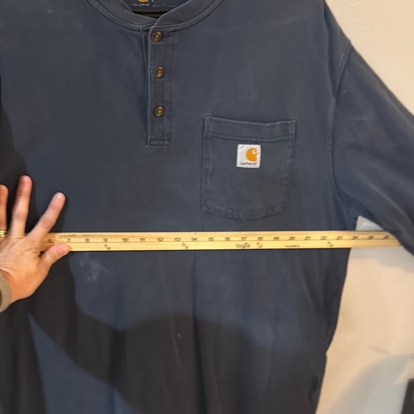 Carhartt Men's size Large Blue Long Sleeve Shirt - Picture 12 of 13